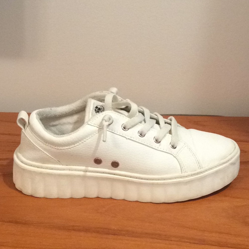 ROXY White Slipon Sneakers Platform SHEILAHH  Sz.7